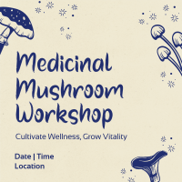 Monoline Mushroom Workshop Linkedin Post