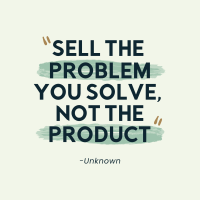 Sell the Problem Instagram Post Design