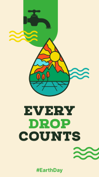 Every Drop Counts Facebook Story Design