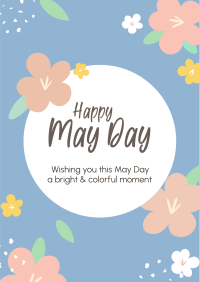 Happy May Day Flowers Flyer