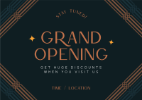 Art Deco Grand Opening Postcard Image Preview