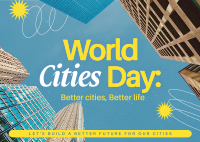 Modern World Cities Day Postcard Image Preview