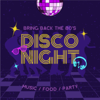 80s Disco Party Instagram Post