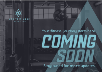 Coming Soon Fitness Gym Teaser Postcard