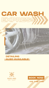 Premium Car Wash Express Facebook Story Image Preview