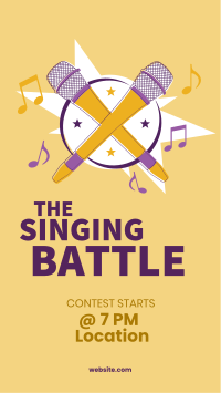 Singing Battle Facebook Story