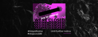 Closed Covid-19 Facebook Cover Design