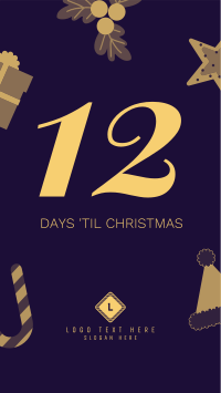 Cute Christmas Countdown Facebook Story