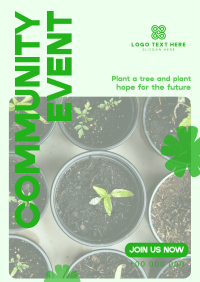 Trees Planting Volunteer Poster