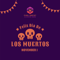 Dias De Los Muertos Greeting Instagram Post Image Preview