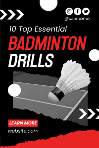 Badminton O’ Clock Pinterest Pin Image Preview