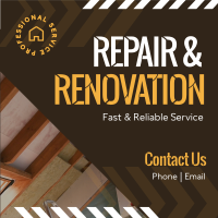 Repair & Renovation Linkedin Post Design