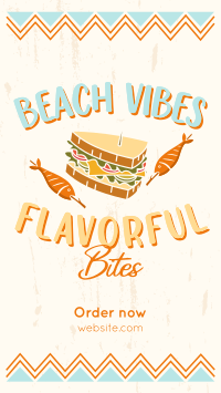 Flavorful Bites at the Beach Instagram Reel