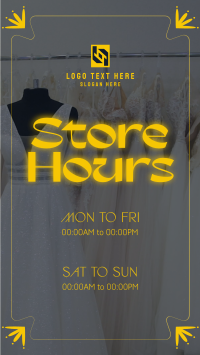 Sophisticated Shop Hours Video