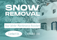 Pro Snow Removal Postcard