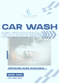 Premium Car Wash Express Poster