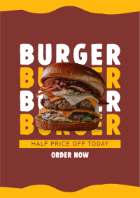 Free Burger Special Poster