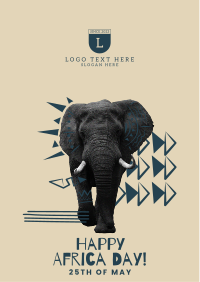 Elephant Ethnic Pattern Flyer