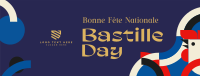 Bastille Day Geometric Facebook Cover