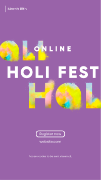 Holi Fest Facebook Story