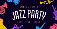 Groovy Jazz Party Facebook Ad