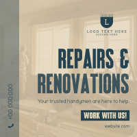 Repair & Renovations Instagram Post