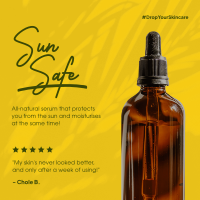 Sun Safe Serum Instagram Post