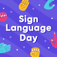 World Sign Language Day Linkedin Post example 1