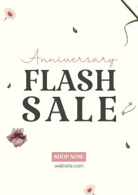 Anniversary Flash Sale Flyer Design