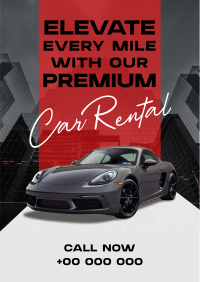 Modern Premium Car Rental Flyer