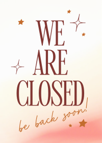 We're Closed Flyer