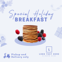 Holiday Breakfast Restaurant Instagram Post