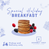 Holiday Breakfast Restaurant Instagram Post Image Preview