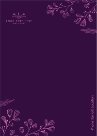 Floral Decor Letterhead