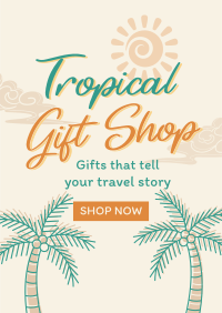 Beach Travel Souvenirs Poster