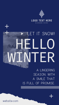 Hello Winter Facebook Story