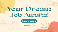Modern Floral Dream Job Awaits Animation Image Preview