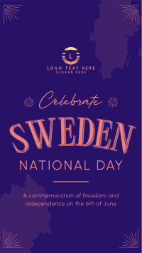 Conventional Sweden National Day Facebook Story