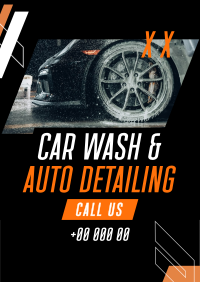 Car Wash Auto detailing Service Flyer