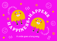 Happiness Is Contagious Postcard