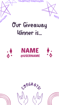 Very Peri Giveaway Winners Instagram Story