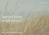 Elegant Wellness Reminder Postcard Image Preview