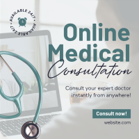 Expert Online Doctor Linkedin Post Design