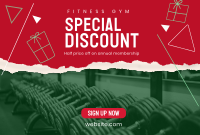 Christmas Fitness Discount Pinterest Cover
