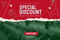 Christmas Fitness Discount Pinterest Cover Image Preview