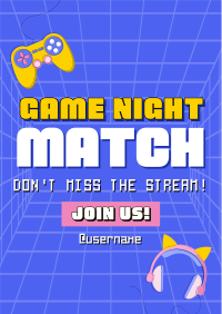 Game Night Match Flyer