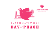 Simple Peace Day Postcard