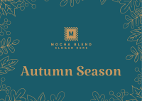 Autumn Season Postcard