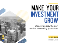 Make Your Investment Grow Postcard