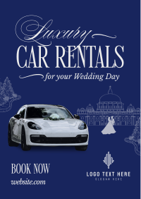 Luxury Wedding Car Rental Flyer